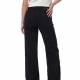 Jeans Mujer Denim Wide Leg Negro Cat