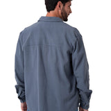 Camisa Hombre Waffle Knit L/S Butt Gris Cat