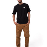 Remera Hombre Cat Small Logo Tee Negro Cat
