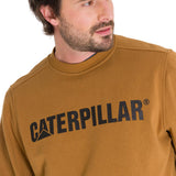 Buzo Unisex Caterpillar Logo Cre Marron Cat