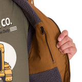 Chaqueta Hombre Hooded Sherpa Lined Marron Cat