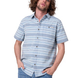Camisa Manga Corta Hombre Chambray Plaid Short Cat