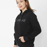 Buzo Mujer Fleece Caterpillar P Negro Cat