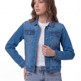 Chaqueta Mujer W Foundation Denim J Indigo Cat