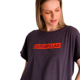 Remera Mujer Relaxed Graphic Tee Violeta Cat