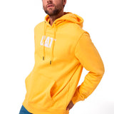 Buzo Hombre Fleece Cat Logo Pull Amarillo Cat