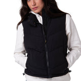Chaleco Mujer Cropped Puffer Vest Negro Cat