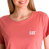 Remera Mujer Cat Logo Tee Beige Cat