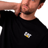 Remera Hombre Cat Small Logo Tee Negro Cat