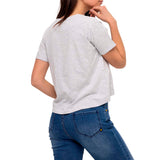 Remera Mujer Joyce Crop Tee Gris Cat