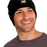 Gorro Unisex Cat Label Cuff Beani Negro Cat