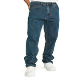 Jeans Hombre Triblend Stretch Denim Straight Gris Cat