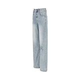 Jeans Mujer Triblend Stretch Den Celeste Cat