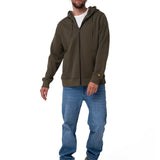 Buzo Hombre Fleece Cat Patch Ful Verde Cat