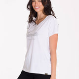 Remera Mujer Caterpillar Metallic Blanco Cat