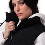 Chaleco Mujer Cropped Puffer Vest Negro Cat
