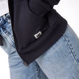 Buzo Mujer W Cat Patch Full Zip Negro Cat