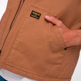 Chaleco Hombre Canvas Utility Sherp Marron Cat