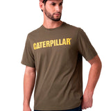 Remera Hombre Caterpillar Logo Tee Verde Cat