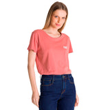 Remera Mujer Cat Logo Tee Beige Cat