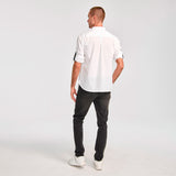 Camisa Hombre Fndtn Convertible Ls Blanco Cat