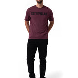 Remera Hombre Caterpillar Logo Tee Violeta Cat