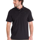 Remera Hombre Cat Logo Jersey Polo Negro Cat