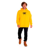 Buzo Unisex Fleece Cat Logo Pull Amarillo Cat