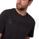 Remera Hombre Caterpillar Logo Tee Negro Cat