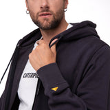 Buzo Hombre Fleece Cat Patch Ful Negro Cat