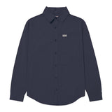 Camisa Hombre Convertible L/S Popl Azul Cat