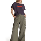 Remera Mujer Relaxed Graphic Tee Violeta Cat