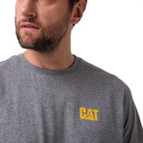 Remera Hombre Cat Small Logo Tee Gris Cat